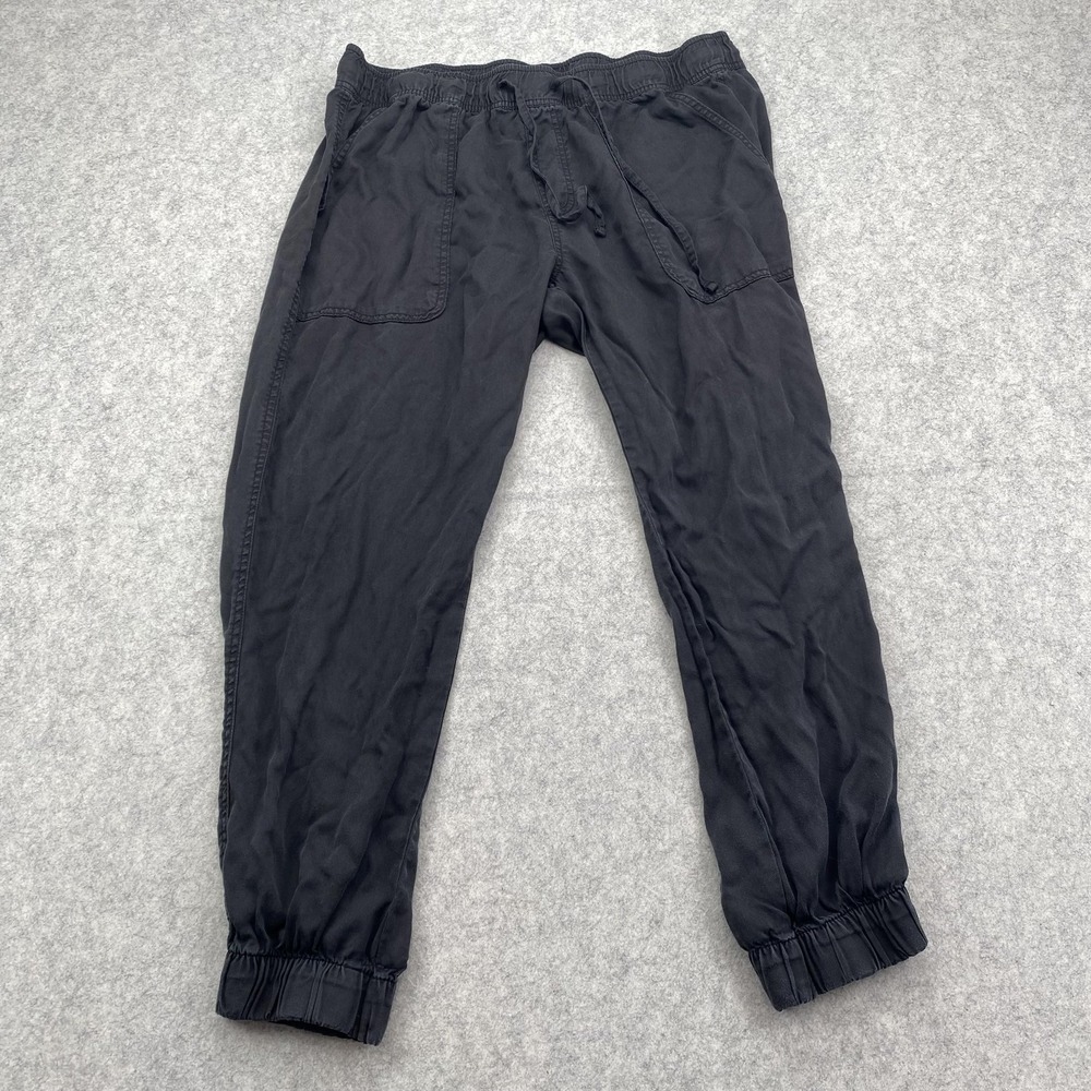 Orvis Pants Mens L (34x26) Charcoal Jogger Elastic Waist Relaxed Fit Travel